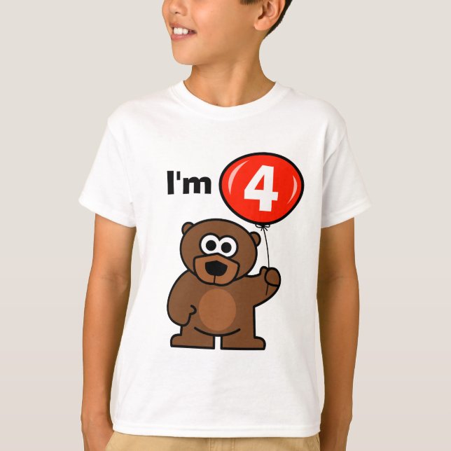 Lurar 4e födelsedagenskjortan för årigt barn fyra tee shirt (Framsida)