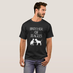 Lurar brodern av hunden för ampere för Beagles d T Shirt