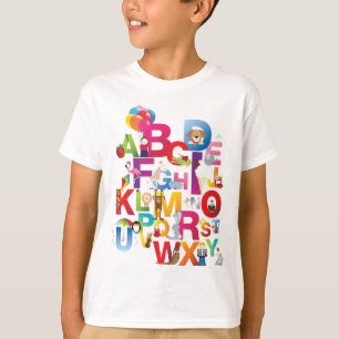 lurar den galna alfabett-skjortan tee shirt