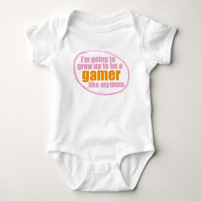 Lurar gamerbodysuiten t-shirt (Framsida)