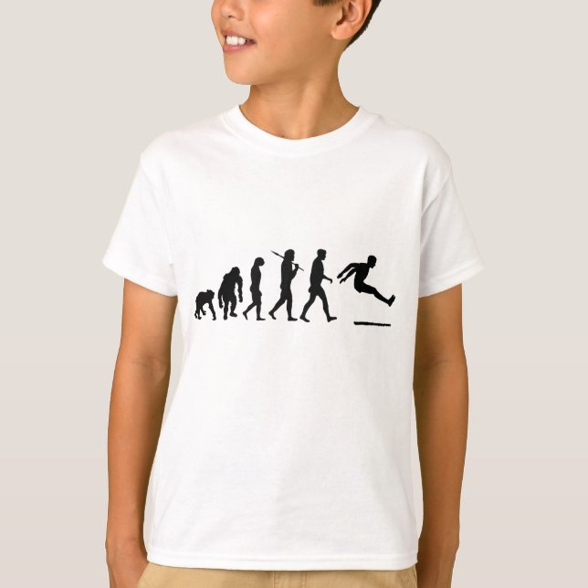 Lurar lång banhoppningevolution för lång jumper tee (Framsida)