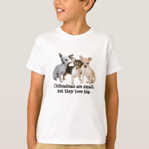 Lurar lycklig Trio för chihuahuaen den unisex- Tee Shirt