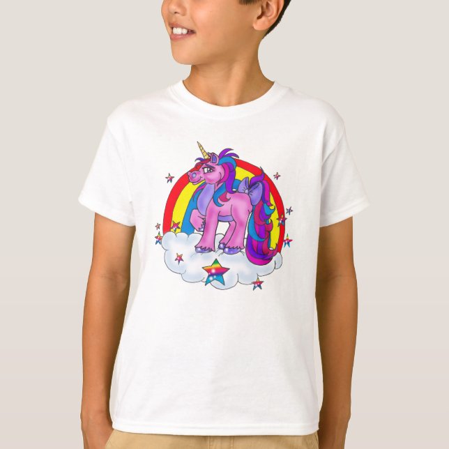 "LURAR Unicorndrömmen" skjortan T-shirt (Framsida)