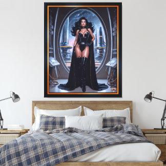 Luras inte av hennes elegans av Xzendor7 Canvastryck