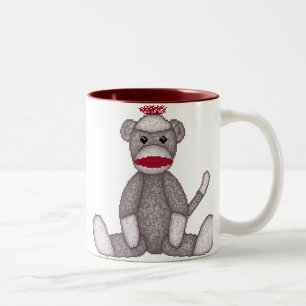 Luras sock monkeymugg Två-Tonad mugg