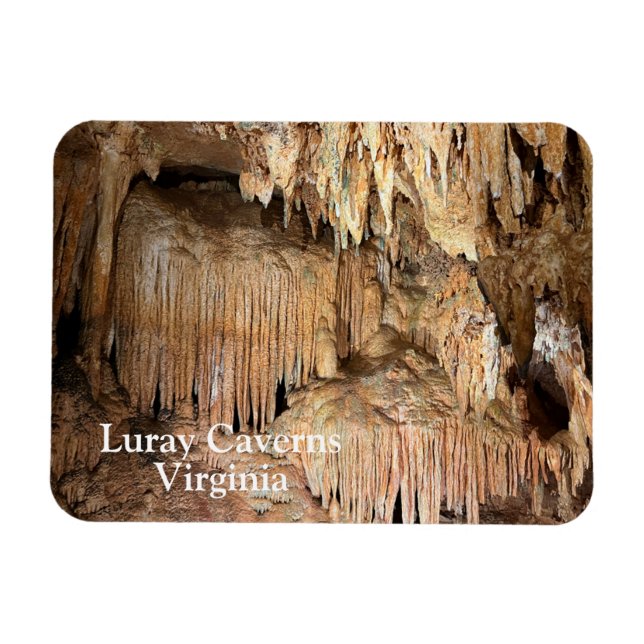 Luray Caverns i Virginia Magnet (Horisontell)