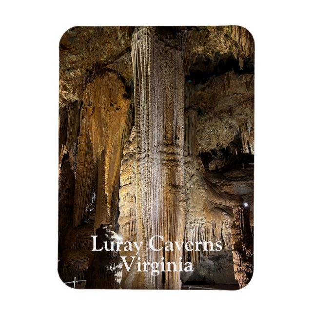 Luray Caverns i Virginia Magnet (Vertikal)