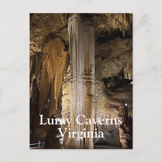Luray Caverns i Virginia Vykort (Framsida)