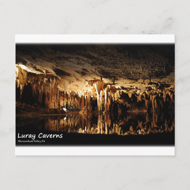Luray Caverns, Shenandoah Valley Virginia Vykort (Framsida)