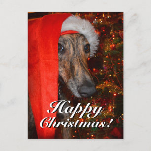 Lurcher från den fina jultomten helg vykort