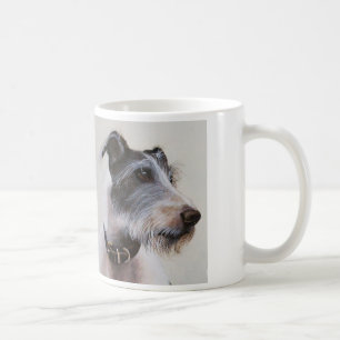 Lurchervattenfärg med "man bästa vän" text kaffemugg