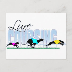 Lure Coursing Hundar Vykort
