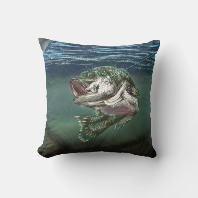 Lured i fisk kudde (Framsida)