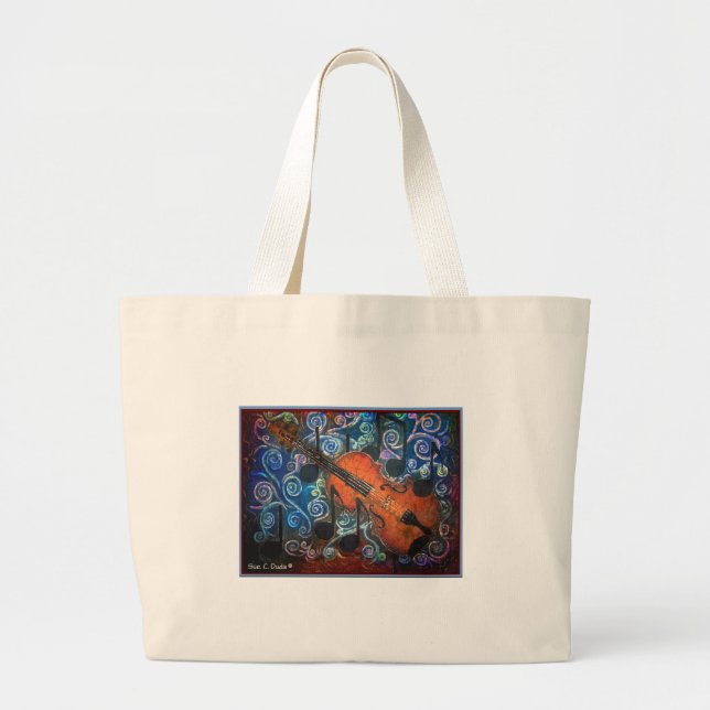 Lurendrejerifiolen hänger lös jumbo tygkasse (Framsidan)