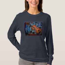 Lurendrejerifiolkvinna T-tröja för långärmad T Shirt