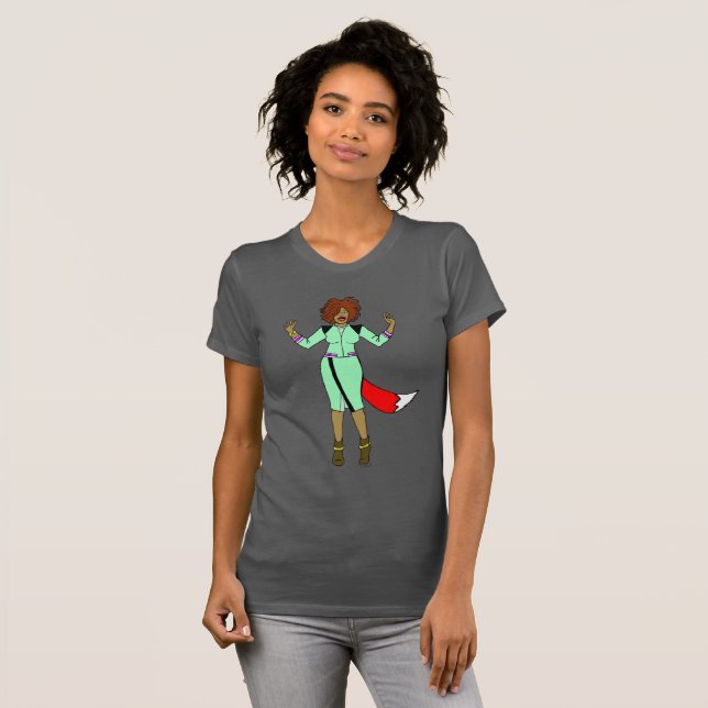 Lurig Tjej T Shirt (Hel framsida)