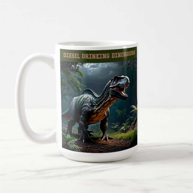 Lurking Albertosaurus Kaffemugg (Vänster)