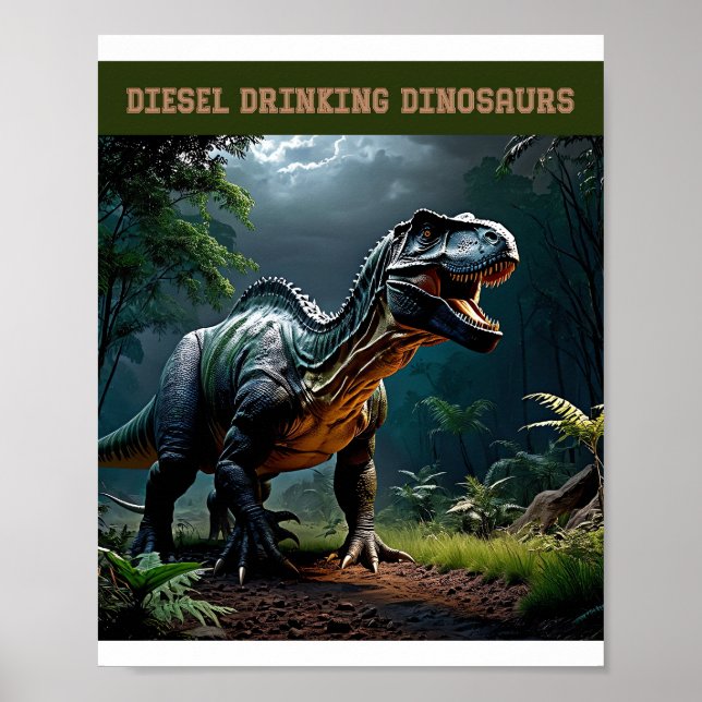 Lurking Albertosaurus Poster (Framsidan)