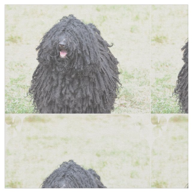 Lurvig Puli hund Tyg (Närbild)
