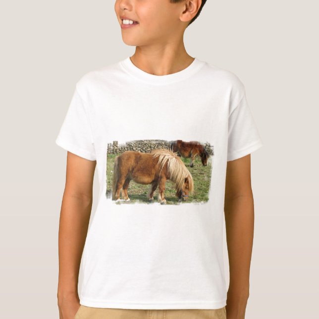 Lurvig T-tröja för Shetland ponnybarn Tee (Framsida)
