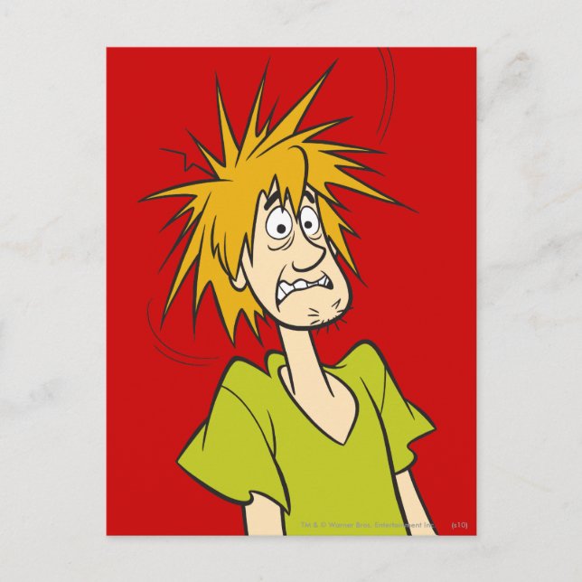 Lurvigt skrämt vykort (Framsida)