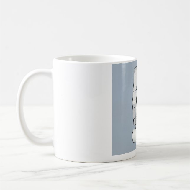 LUSA - Bevis för ingenting - Rolig kvittoskrivare Kaffemugg (Vänster)