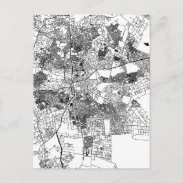 Lusaka Zambia City Map Vykort