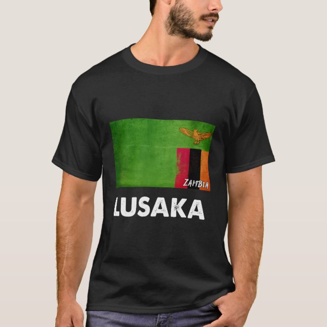 Lusaka Zambia T Shirt (Framsida)