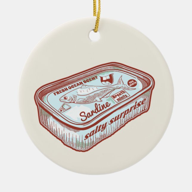 Lusande andningsluft julgransprydnad keramik (Framsidan)