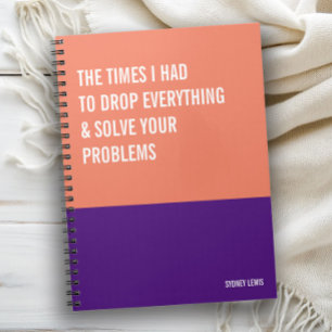 Lusande anteckningsbok, Snarky Writing Pad Journal Anteckningsbok