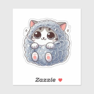 Lusande bubbelkatt klistermärken