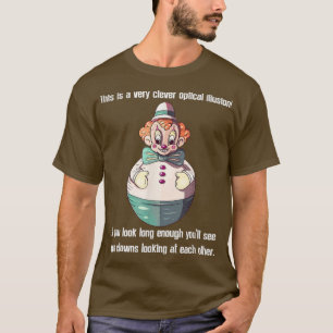 Lusande cirkusclown ironisk sarcasm humor costume  t shirt