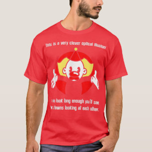 Lusande cirkusclown ironisk sarcasm humor costume  t shirt