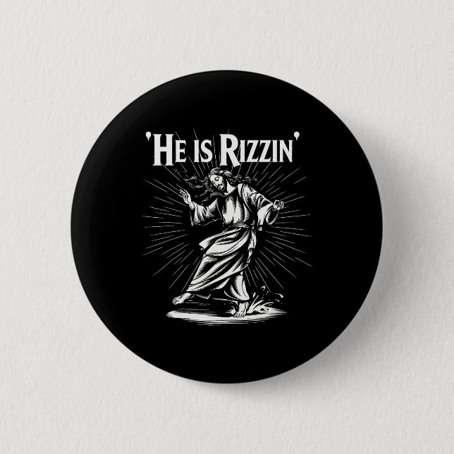 Lusande Coola Rizz Vibe är Rizzin Jesus D Knapp (Framsida)