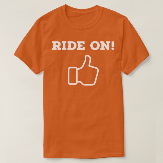 Lusande cykling Ride på T Shirt (Design framsida)