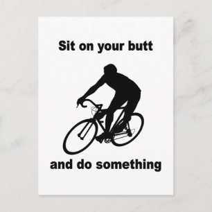 Lusande cykling vykort