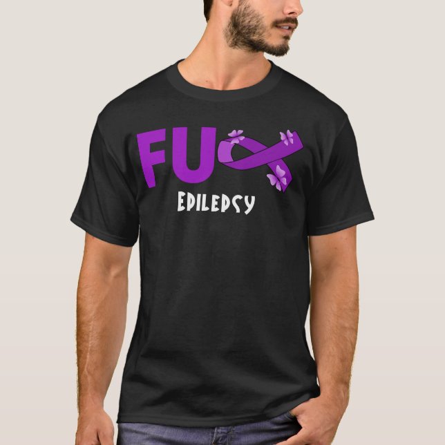 Lusande epilepsi för epilepsikrigare t shirt (Framsida)