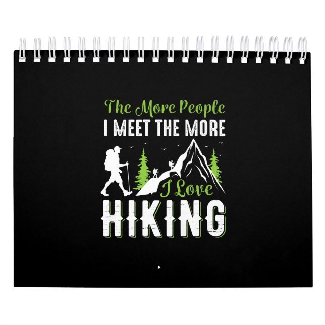 Lusande facation Hike Mountain Graphic Kalender (Omslag)