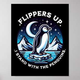 Lusande flippor, jag står med Penguins. Poster