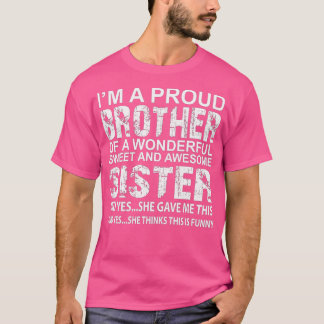 Lusande födelsedagspresent till bror från fantasti t shirt