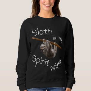 Lusande Hanging Sloth Teckning Cute for Girls Slot T Shirt