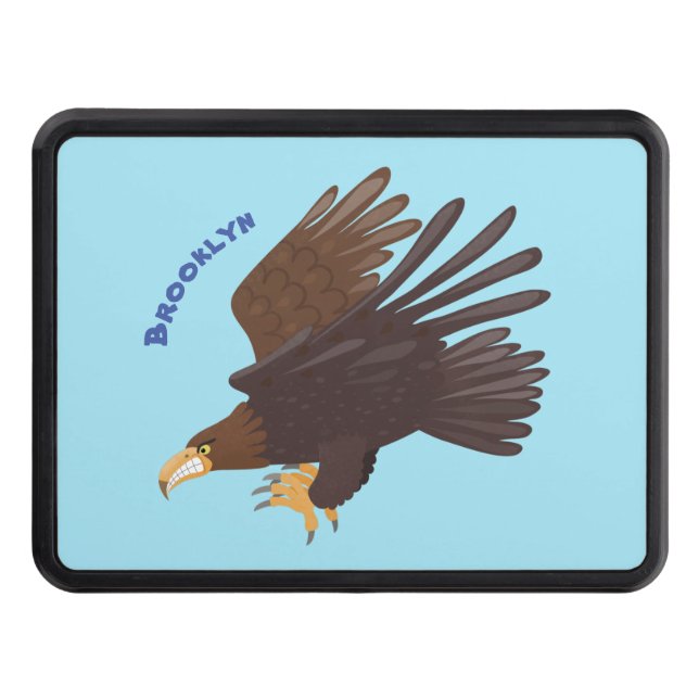 Lusande illustration av gyllene tecknader dragkroksskydd (Framsidan)