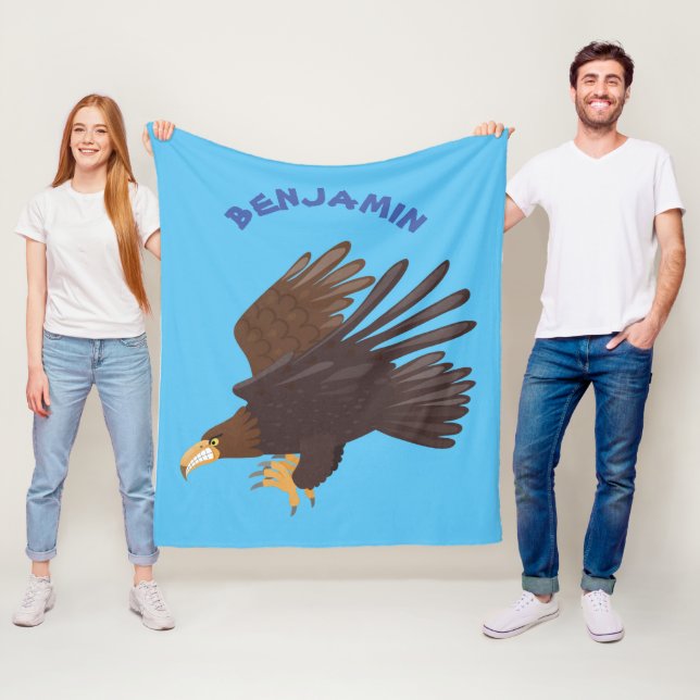 Lusande illustration av gyllene tecknader fleecefilt (På plats)