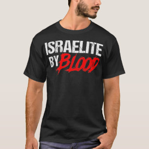 Lusande israelielit av Blood Jewish Faith för Hebr T Shirt