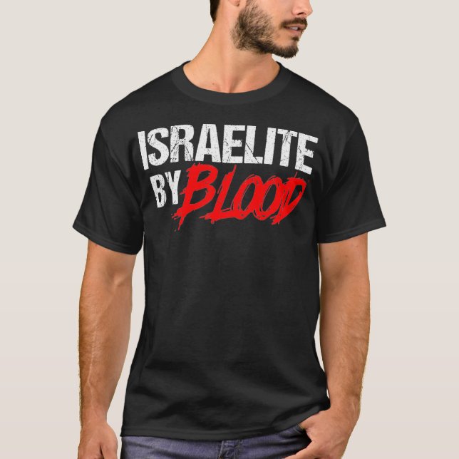 Lusande israelielit av Blood Jewish Faith för Hebr T Shirt (Framsida)