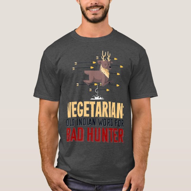 Lusande jaktgåva till en Hjort Hunter T Shirt (Framsida)