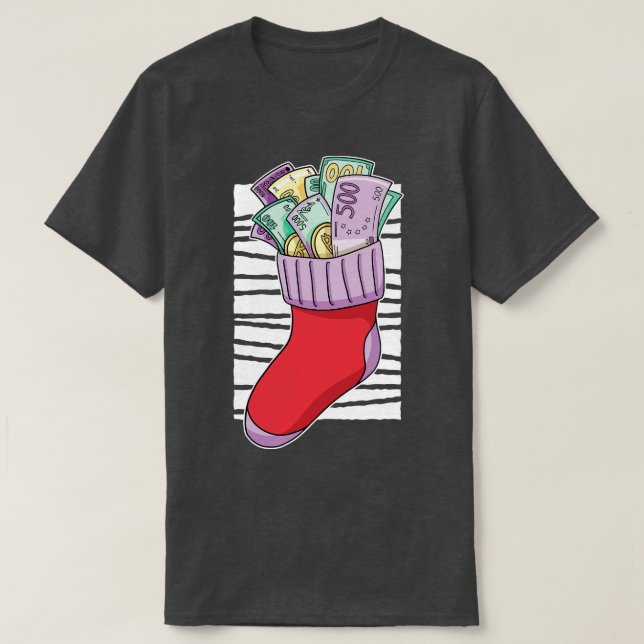 Lusande julstuffning t shirt (Design framsida)