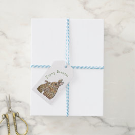 Lusande kaniner. Pencil teckning Presentetikett