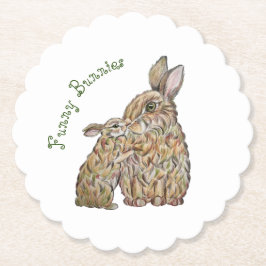 Lusande kaniner. Pencil teckning Underlägg Papper