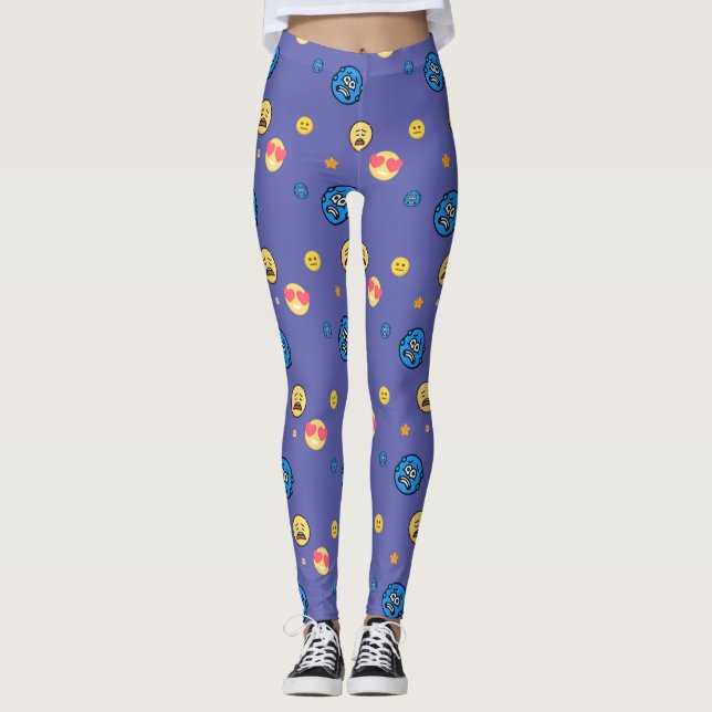 Lusande känsloladdningar av många känslor i bakgru leggings (Framsida)